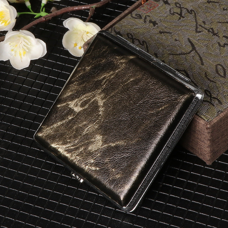 PU Leather Cigarette Case  Stylish & Portable for Men
