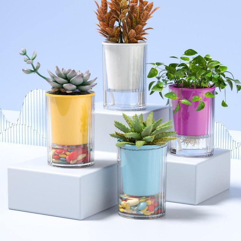 Self-Watering Hydroponic Flower Pot for Easy Plant Care