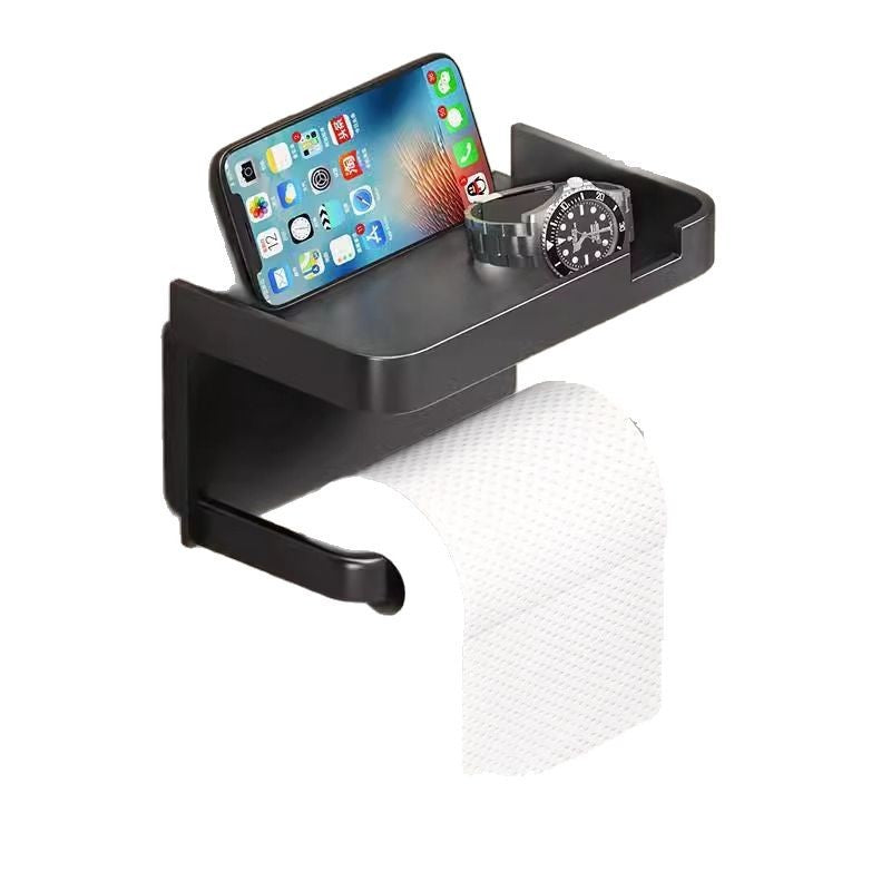 Punch-Free Wall-Mounted Toilet Paper Holder Storage Rack