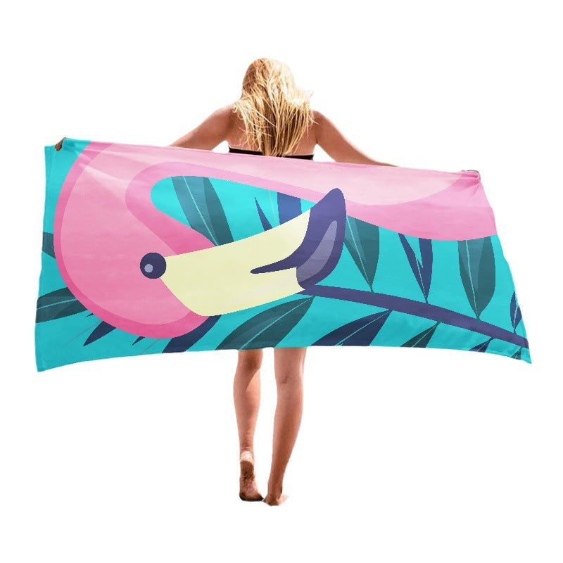 70x140 Microfiber Printed Custom Absorbent Beach Towel
