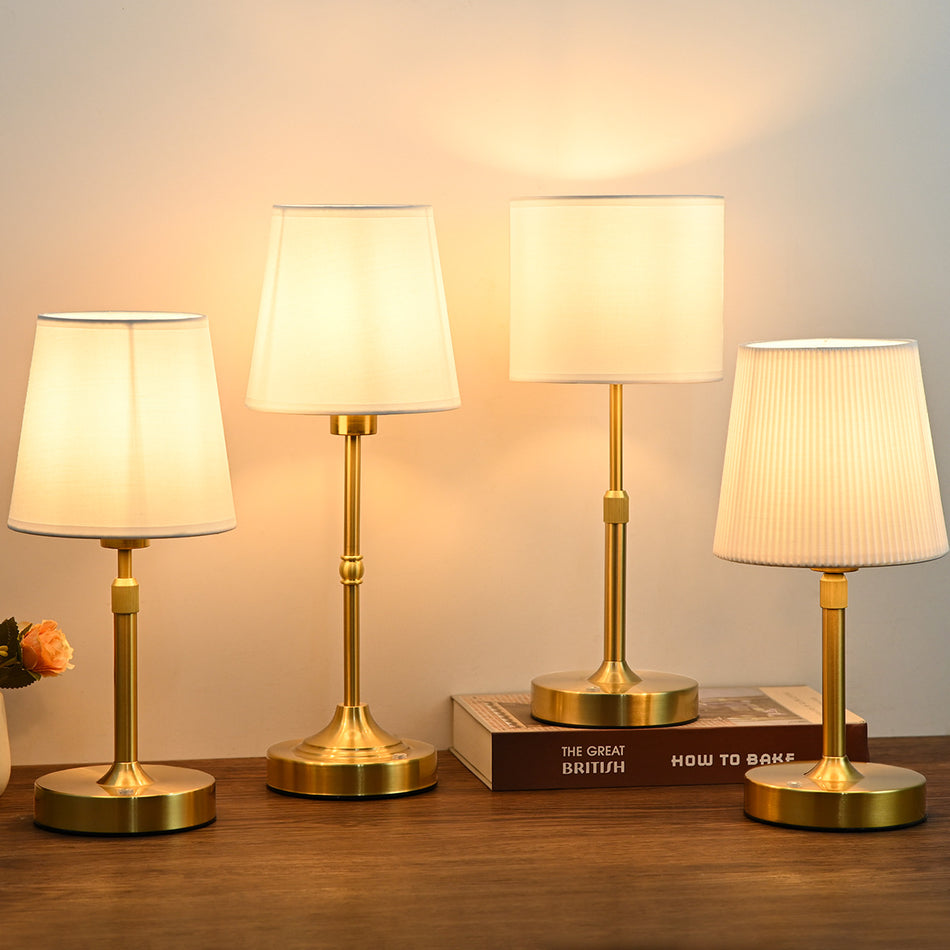 “French Fabric Retro Bedside Lamp for Home Decor”