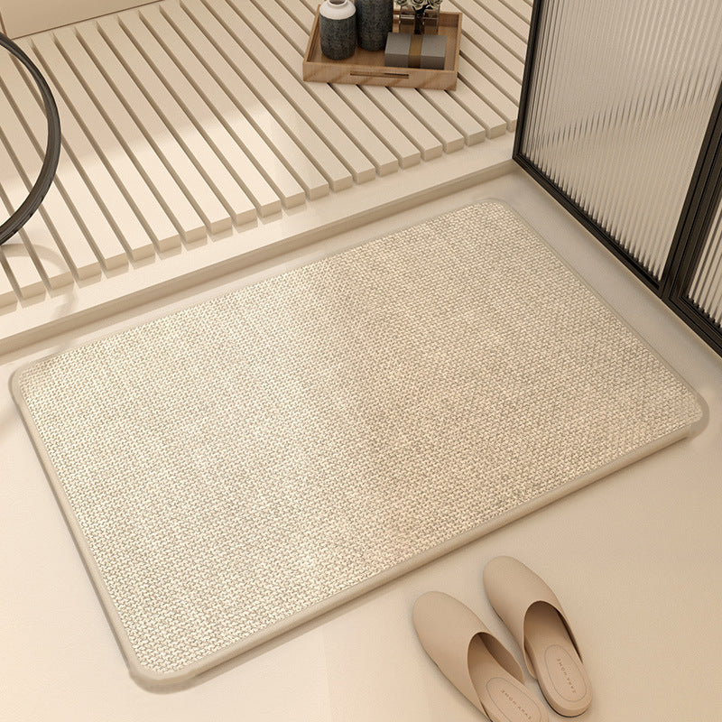 Bathroom Floor Mat – Quick-Drying Water Absorbent Toilet Door Mat, Non-Slip Foot Mat, Soft Bathroom Carpet
