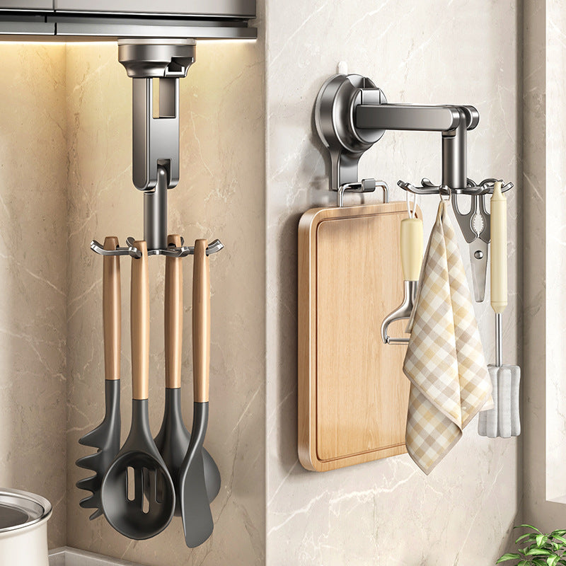 Rotating Suction Cup Kitchen Storage Rack