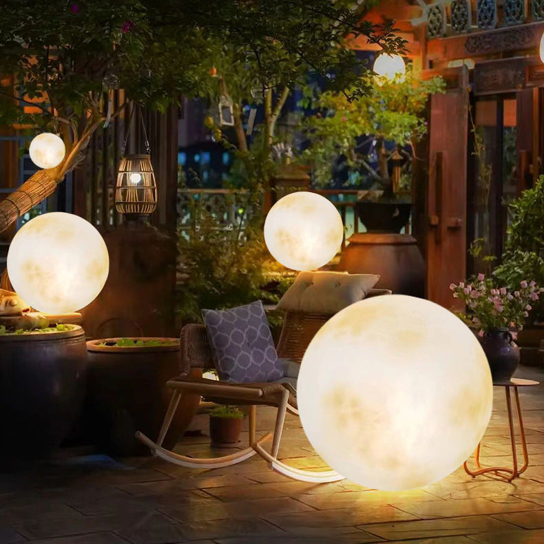 Solar Moon Lawn Lamp for Garden & Holidays
