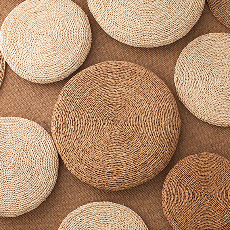 Chinese Style Round Straw Futon Mat for Meditation
