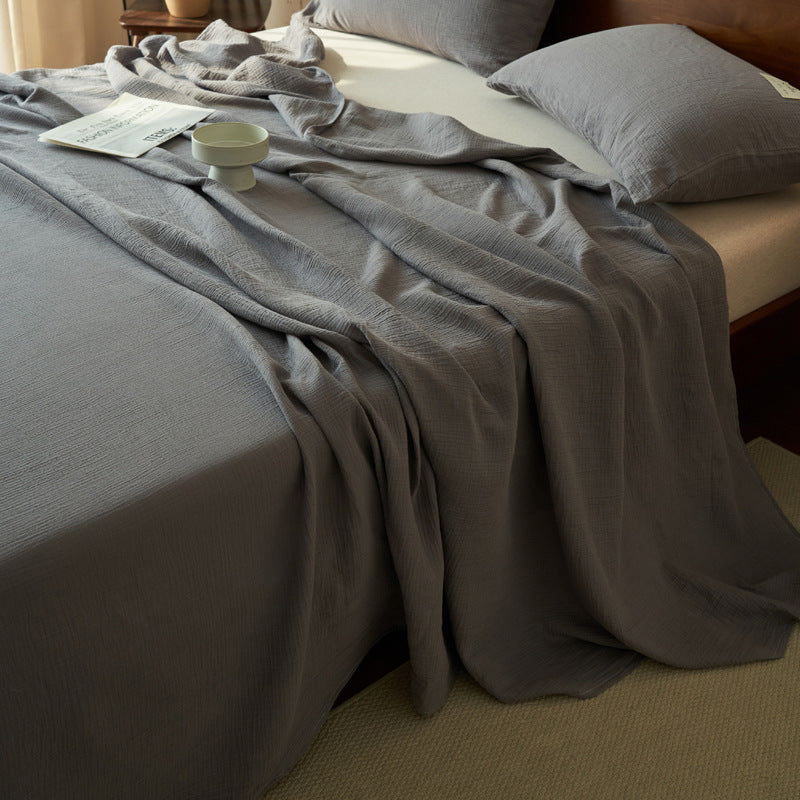 Double-Layer Gauze Cotton Three-Piece Set