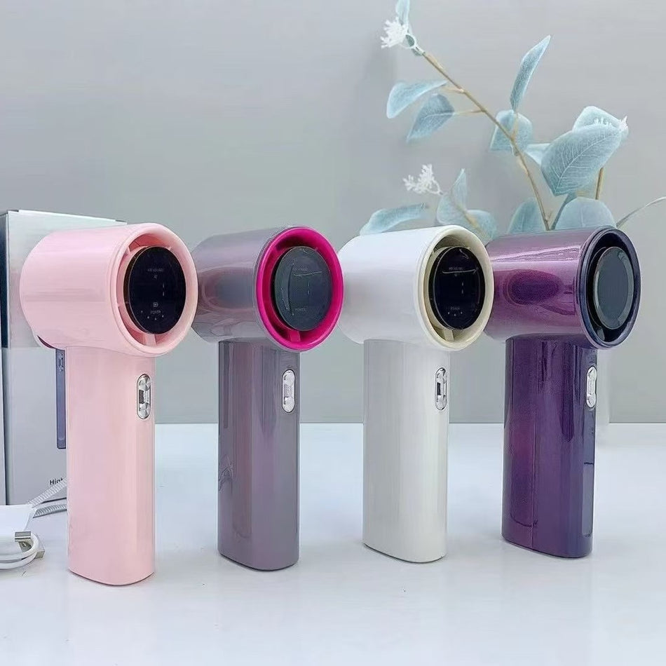 Southeast Asia's Popular S001 Handheld High-Speed Fan 100-Speed Violent Digital Display USB Charging Outdoor Mini Fan