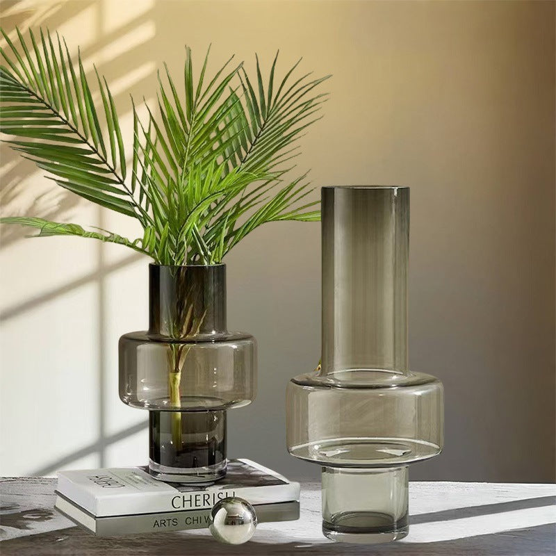 American Nordic Style Decorative Glass Vase – Creative Home Ornament for Dining Table & Living Room Flower Arrangements