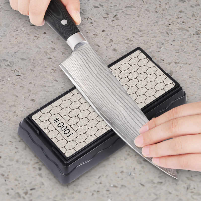 Double-Sided Diamond Knife Sharpener – Custom Kitchen Tool