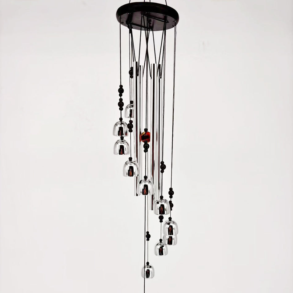 Solid Wood Aluminum Wind Chime for Balcony & Garden