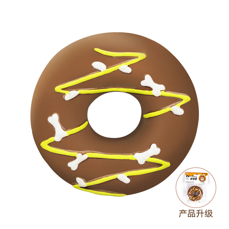 Yite Latex Donut Dog Toy | Bite-Resistant Molar Toy