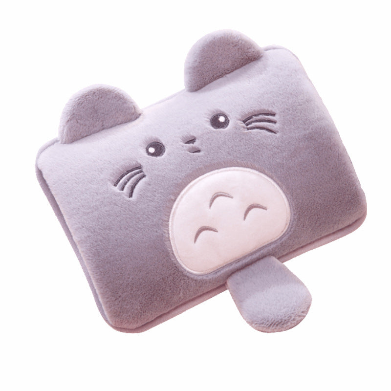Cartoon Plush Rechargeable Explosion-Proof Hot Water Bottle