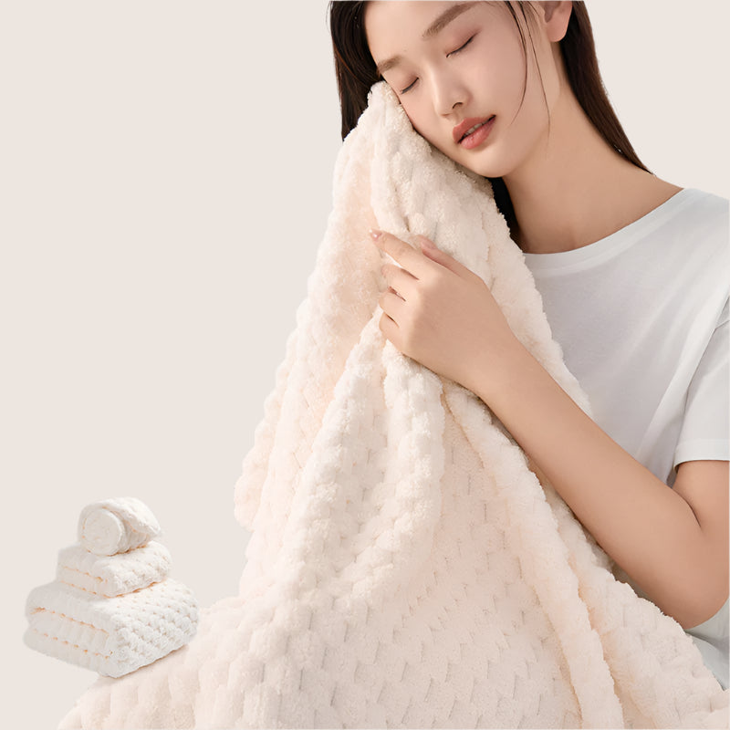 Thick Coral Fleece Bath Towel – Full Body Wrap