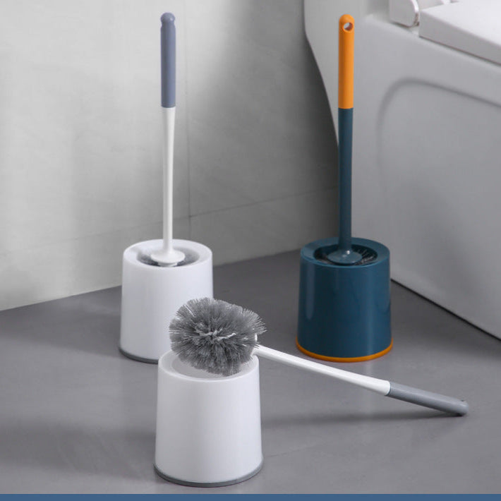 Wall-Mounted Long Handle Toilet Brush Set