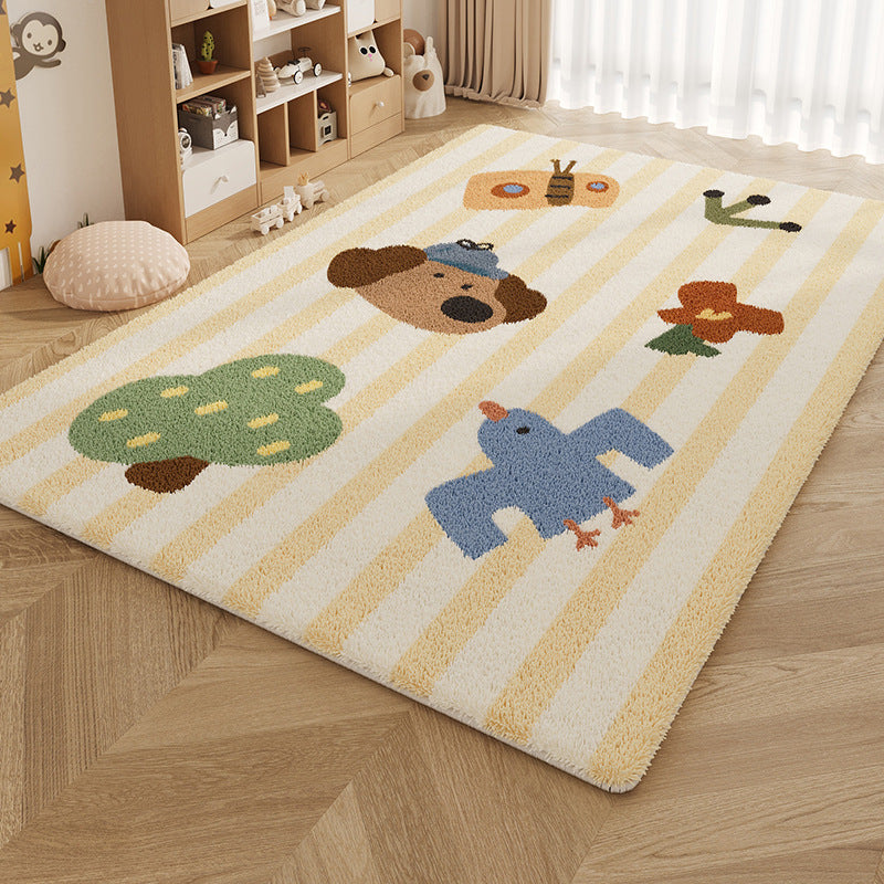 Cartoon Puppy Imitation Cashmere Soft Carpet