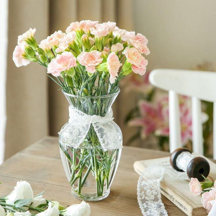 Transparent Glass Vase for Flowers & Home Decor