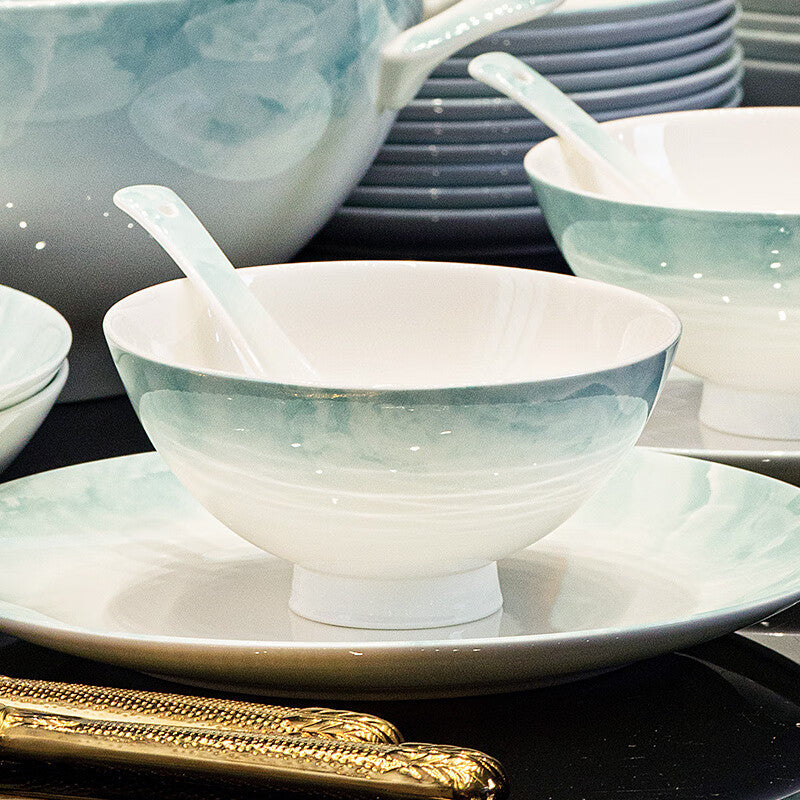 Tangshan Bone China Tall Bowl for Rice, Soup & Noodles