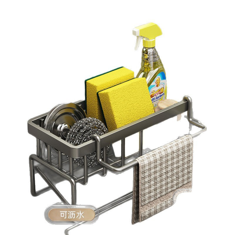 Sink Storage Rack – Kitchen Faucet Cloth & Sponge Organizer