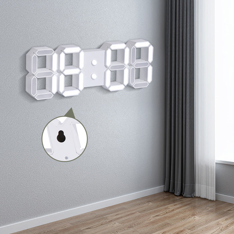 Smart WiFi Digital Wall Clock 3D Remote Countdown Alarm