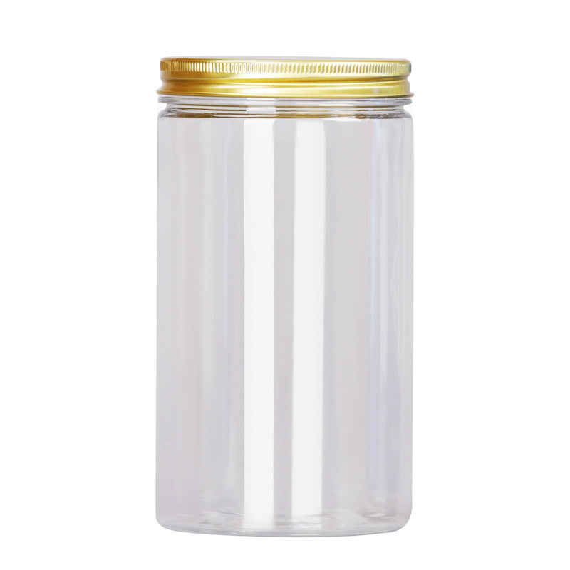Aluminum Lid Pet Plastic Sealed Jar Wide Mouth Packaging