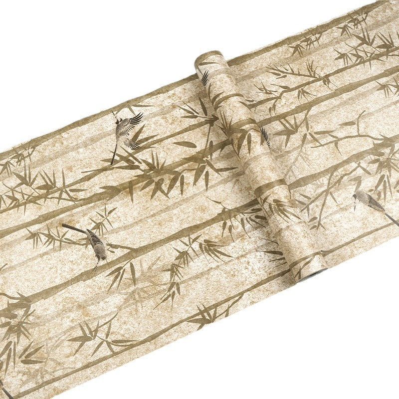 Xiaoxiang Bamboo Style Waterproof PVC Self-Adhesive Wallpaper