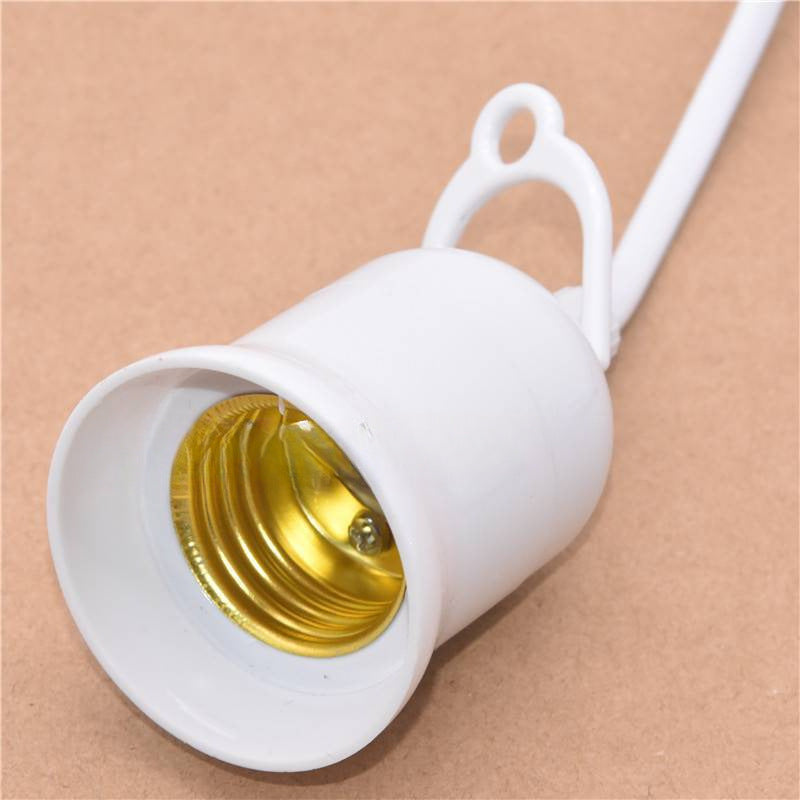 Socket with Switch and Cord Household Screw Lamp Holder