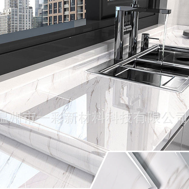 Thick Waterproof Marble Self-Adhesive Kitchen Wallpaper