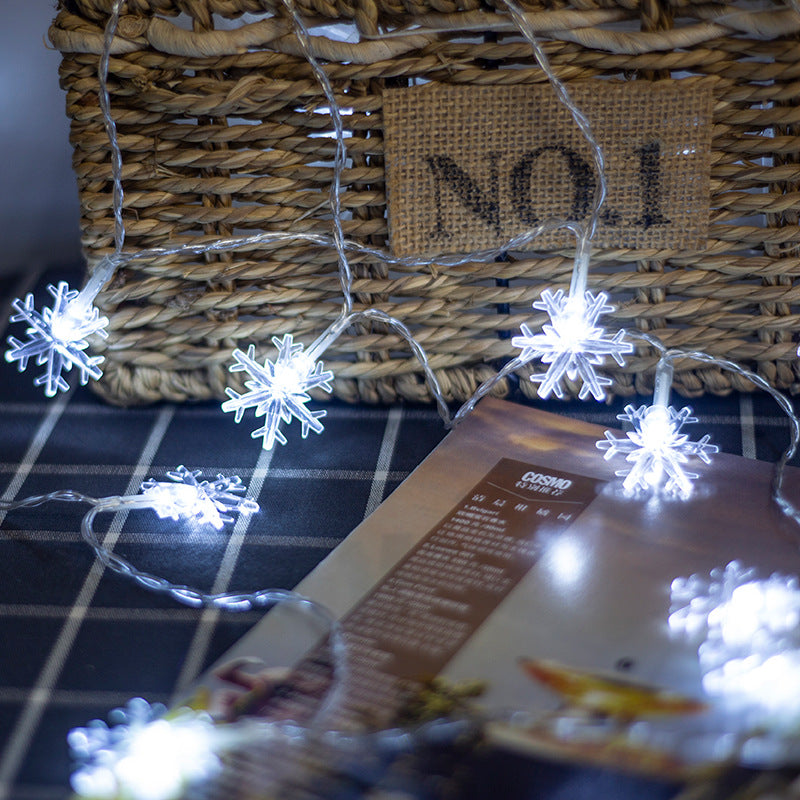 Snowflake LED String Lights Starry Flashing Christmas Decor