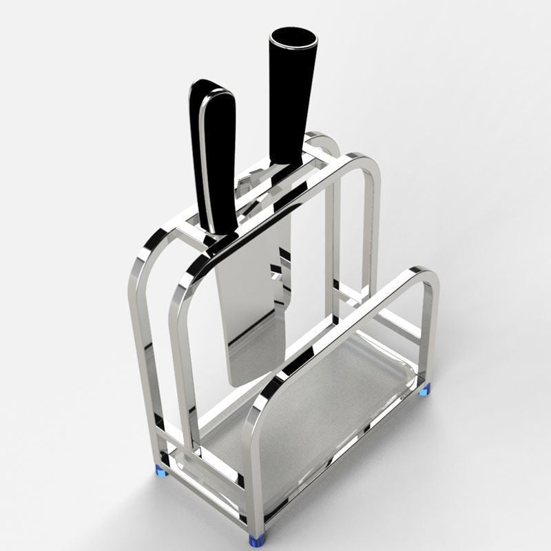 Stainless Steel Knife & Cutting Board Kitchen Rack