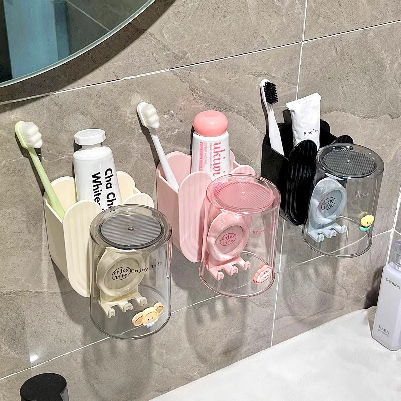 Electric Toothbrush & Cup Wall Storage