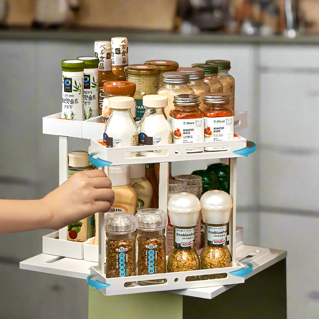 Multi-Purpose Rotating Desktop Spice Rack – Home Tudoholic