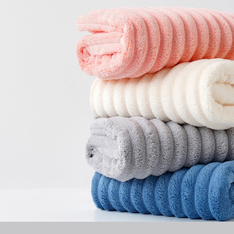 Coral Fleece Bath & Beach Towel – Thick & Quick Dry
