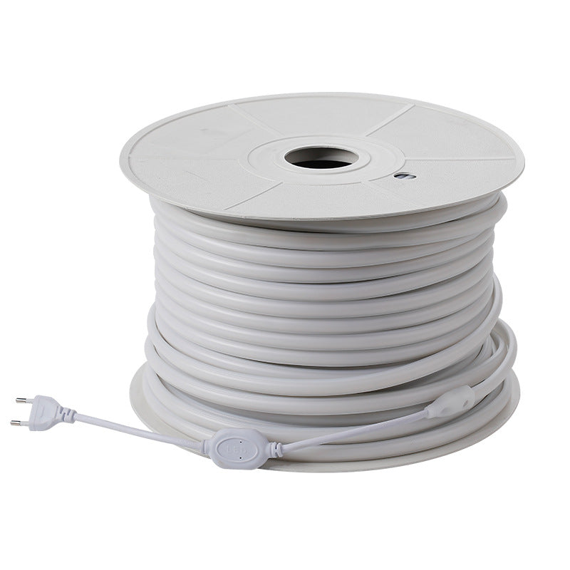 220V COB Flexible LED Strip Light – Waterproof Outdoor Silicone Linear Strip, High Voltage Wire-Type Super Bright Lighting