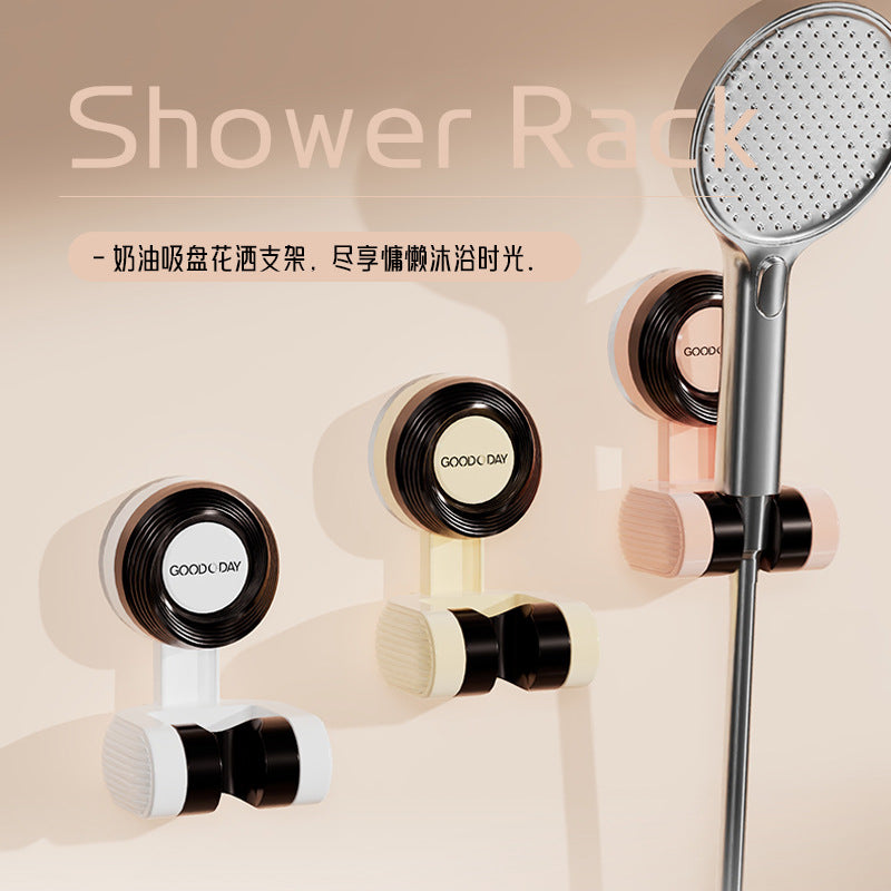 Rotating Cream Suction Shower Bracket