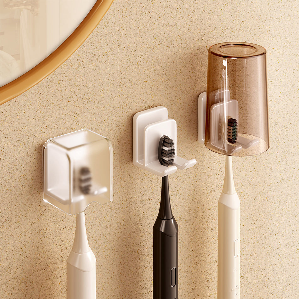Electric Toothbrush and Mouthwash Cup Rack