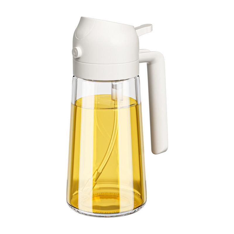 Thickened Glass Oil Spray Bottle with Auto Cap