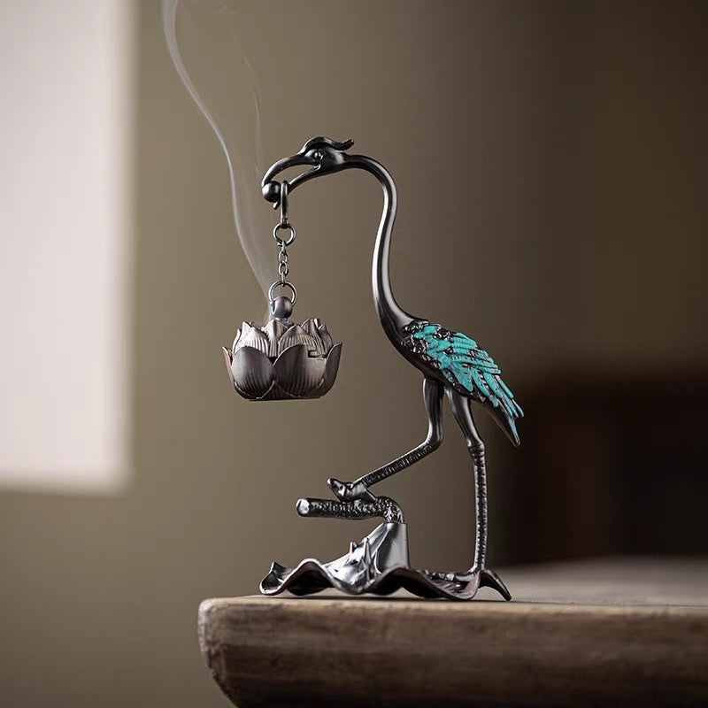 Explosions Small Crane Lotus Hanging Incense Burner Ornaments