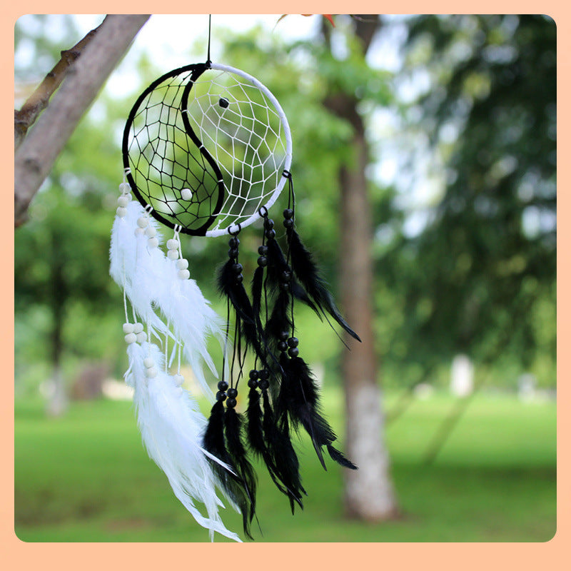 Yin Yang Tai Chi Dream Catcher – Car & Home Pendant