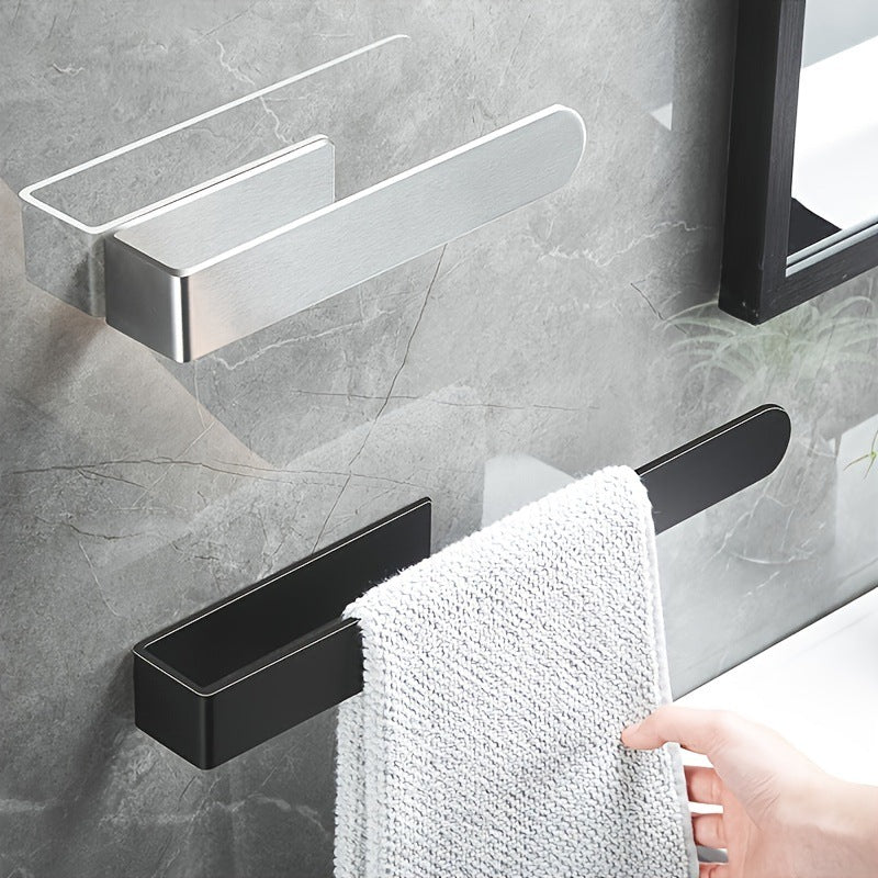 Cross-Border Bathroom Towel Bar Brushed Stainless No-Drill