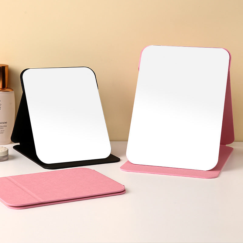 PU Leather Folding Makeup Mirror – Princess Style