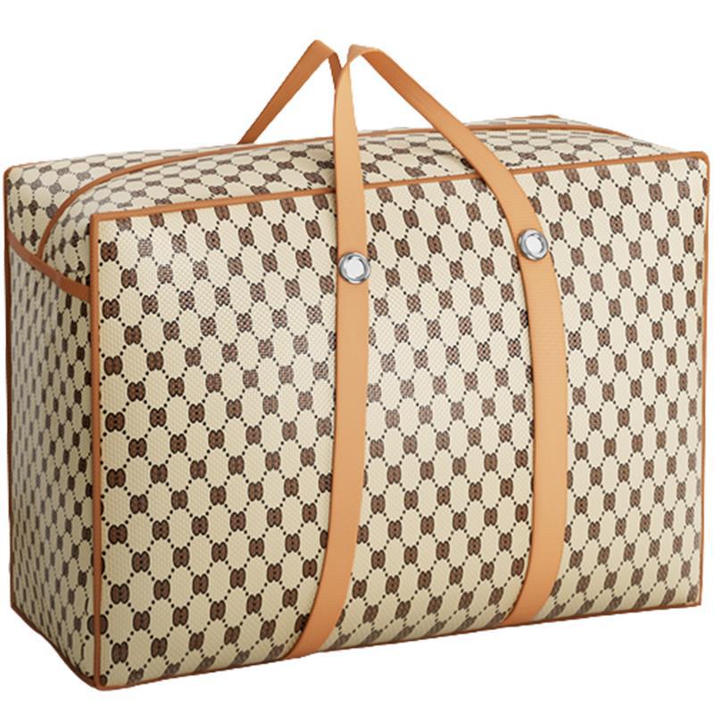 Back-to-School Large-Capacity Luggage Bag – Dormitory Quilt & Clothes Storage Woven Packing Bag for Moving