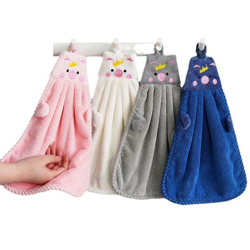 Cute Penguin Hanging Hand Towel – Absorbent & Quick-Dry