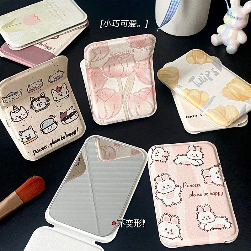 Tulip Folding Makeup Mirror – Portable Pocket Size