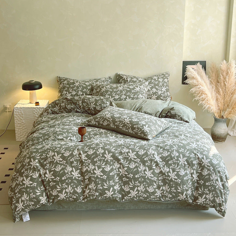 Cotton 4-Piece Bedding Set – All-Season Comfort 🛏️