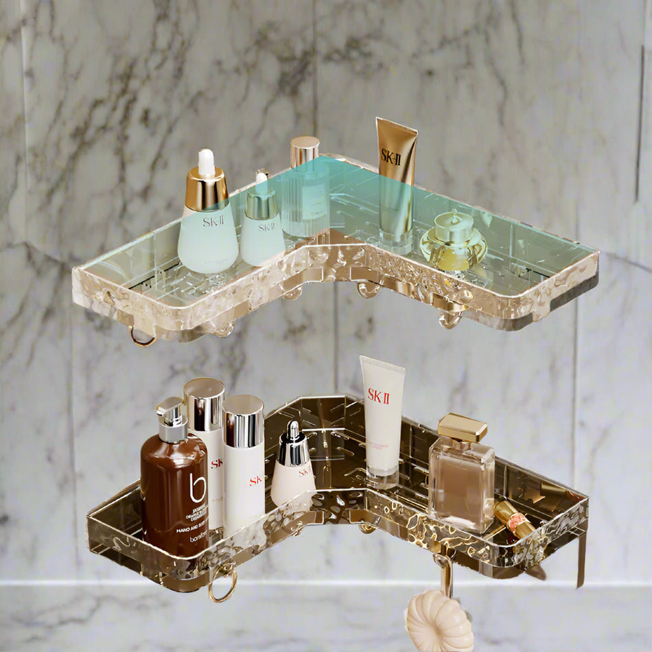 Triangle Wave Wall Corner Storage Rack