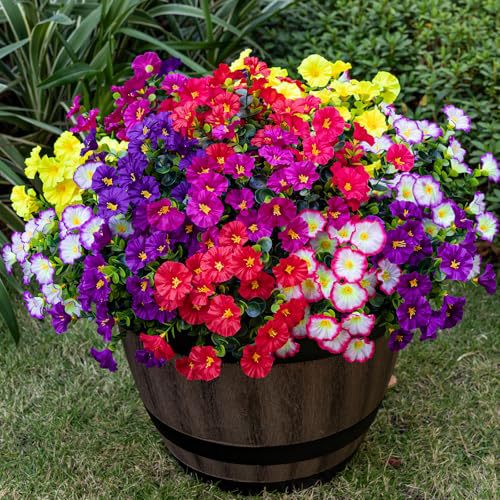 Artificial Eucalyptus and Morning Glory Festival Decor