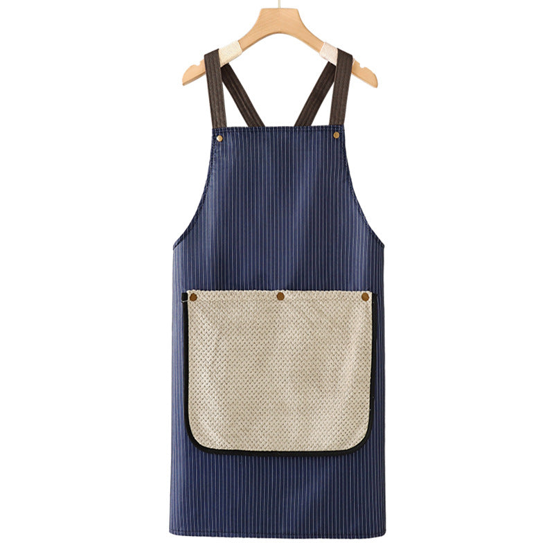 Thickened Apron with Removable Hand Towel
