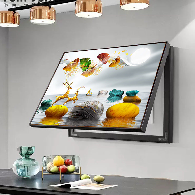 Decorative Electric Meter Box Painting – No-Drill Cover 🎨