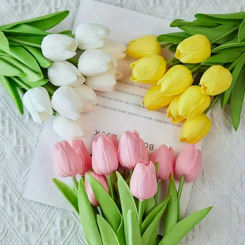 PU Mini Artificial Tulips – Home & Bridal Decoration