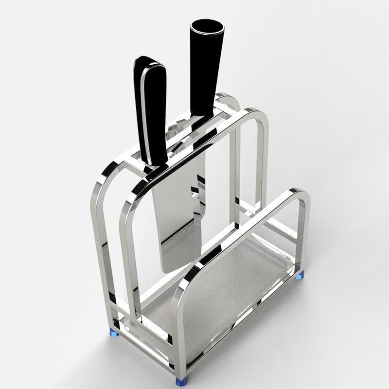 304 Stainless Steel Knife and Cutting Board Storage Rack